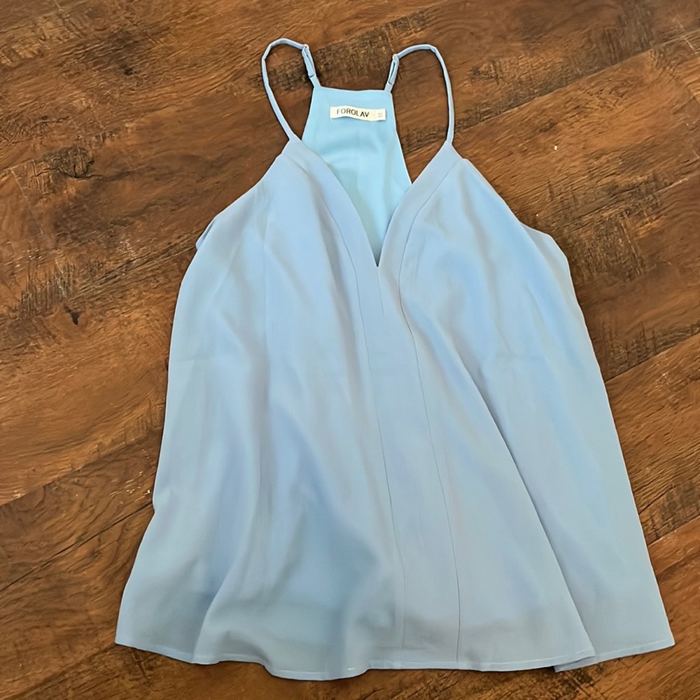 Baby blue Racerback tank top